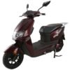 E-Cool Electric Street Scooter, 72v 1200w, 31mph Top Speed, 37-Mile Range - Burgundy