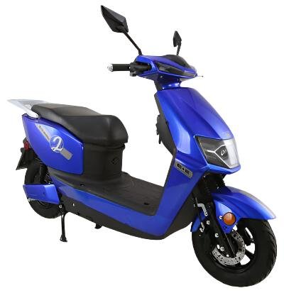 E-Cool Electric Street Scooter, 72v 1200w, 31mph Top Speed, 37-Mile Range - Burgundy