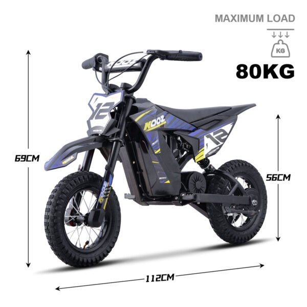 Electric Dirt Bike, Lithium 36v 300w, Ages 6-9 - Blue