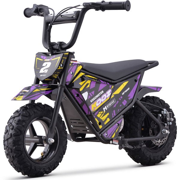 Electric Mini Bike, 24v 250w, Ages 6 and up - Purple