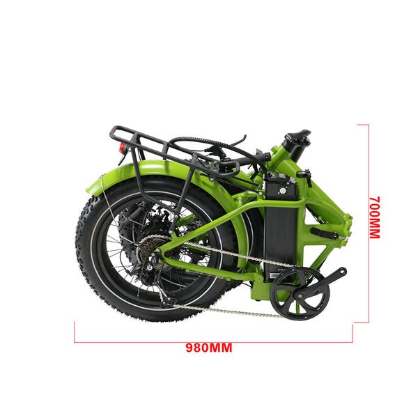 EUNORAU E-FAT-MN Folding Fat Tire 500W 48V Electric Bike