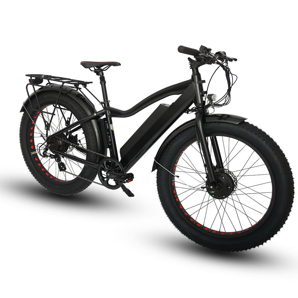 EUNORAU FAT-AWD 48V 15.6Ah/25Ah 600W All Wheel Drive Fat Tire Electric Bike