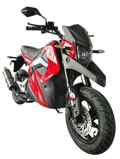 Evader 50cc Motorcycle, Automatic, Front Disc Brake, 12-inch Alloy Wheels - White