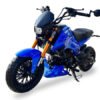 Fuerza 125cc Motorcycle, 4-Speed Manual, Dual Disc Brakes, 12 inch Aluminum Wheels, 50 State Legal - Metallic Blue