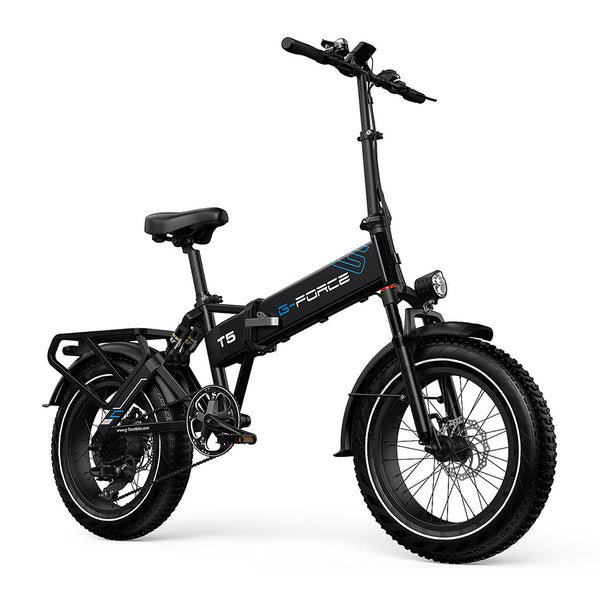 G-FORCE T5 Folding All Terrain Full Suspension Fat Tire Folding Electric Bike