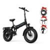 G-FORCE T5 Folding All Terrain Full Suspension Fat Tire Folding Electric Bike