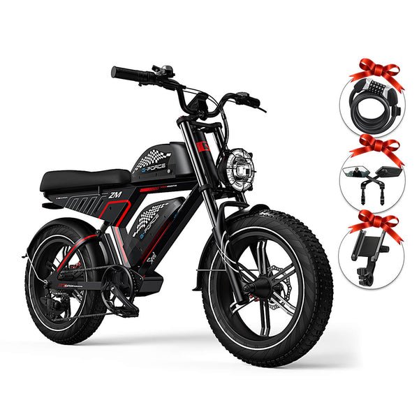 G-FORCE ZM 750W 48V 20Ah All Terrain Full Suspension Fat Tire Electric Bike