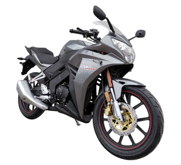 GTT 250 Street Motorcycle, 5-Speed Manual, 17-inch Alloy Wheels - Silver