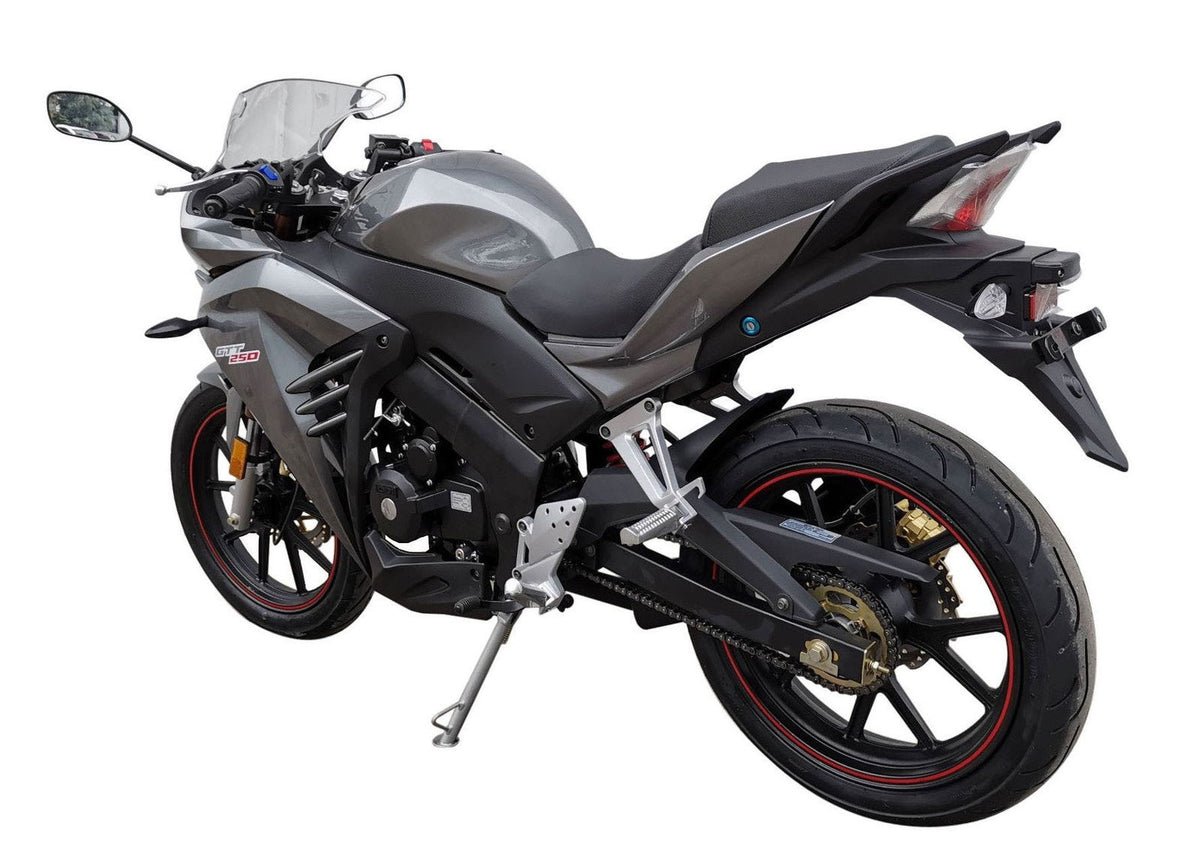 GTT 250 Street Motorcycle, 5-Speed Manual, 17-inch Alloy Wheels - Silver