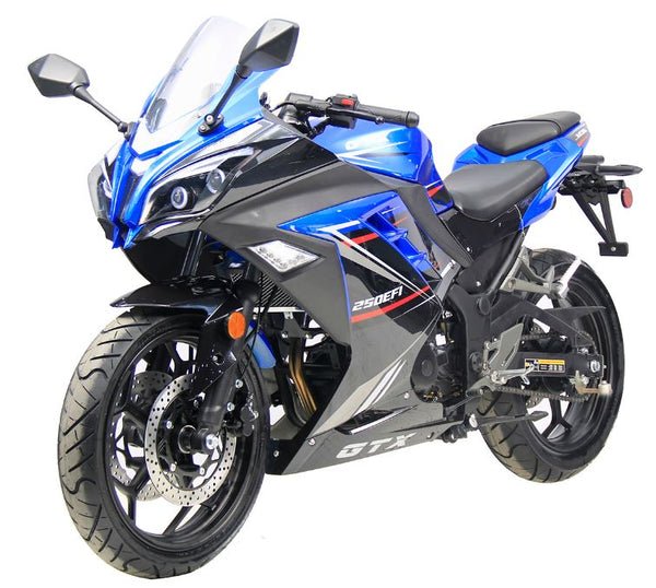 GTX 250 EFI Street Motorcycle, 6-Speed Manual - Blue