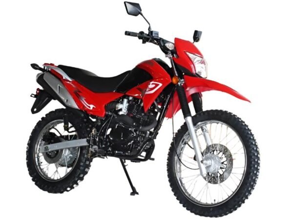 Hawk-X 250cc Dual Sport Dirt Bike, 5-Speed Manual, Electric Start, 21/18 inch Wheels, DOT Approved, Ages 16 and up - Red