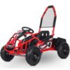 Interceptor Kids Electric Go Kart, 48v 1000w, Full Suspension, Ages 8 and up - Red