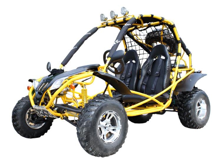 Jaguar 200 DLX Buggy Go Kart, Electric Start, Automatic with Reverse, 10-inch Alloy Wheels, Ages 16 and up - Red