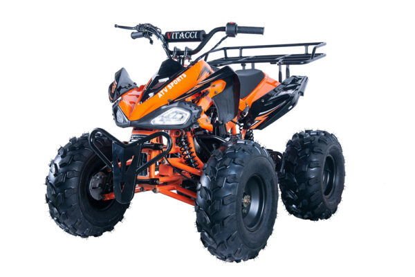 Jet9 125cc Sport ATV, Automatic with Reverse 8 inch Wheels, Rear Rack, Front Bumper, Ages 12 and up - Blue
