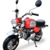 Leo 125cc Retro Motorcycle, 4-speed semi-automatic, 8-inch Wheels, 50 State Legal - Red