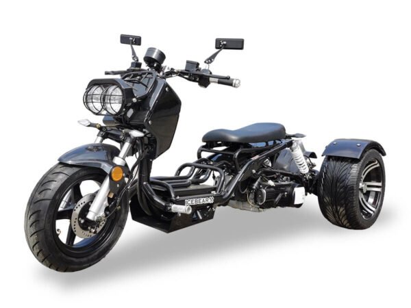 Maddog 150cc Street Trike, Automatic, Disc Brakes, 14 inch Aluminum Rear Wheels - Blue