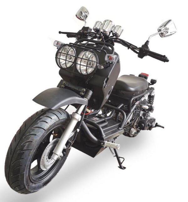 Maddog Gen I 150cc Street Scooter, Automatic, Front Disc Brake, 12 inch Aluminum Wheels - Matte Black
