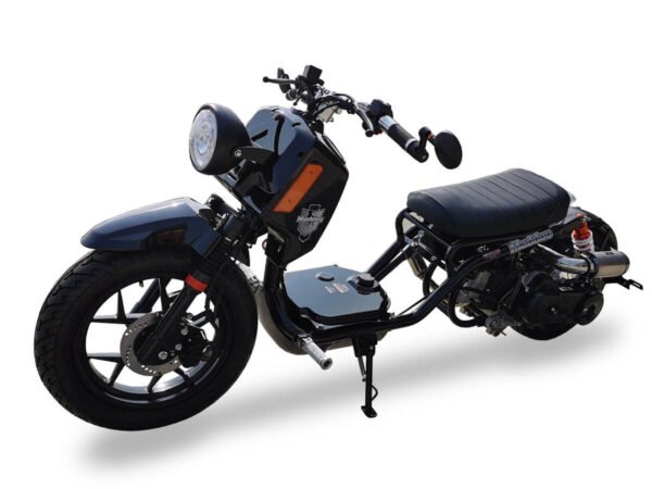 Maddog Gen V 150cc Street Scooter, Automatic, Front Disc Brake, 14 inch Aluminum Wheels, Digital Speedometer, LED Lights, 50 State Legal - Metallic White