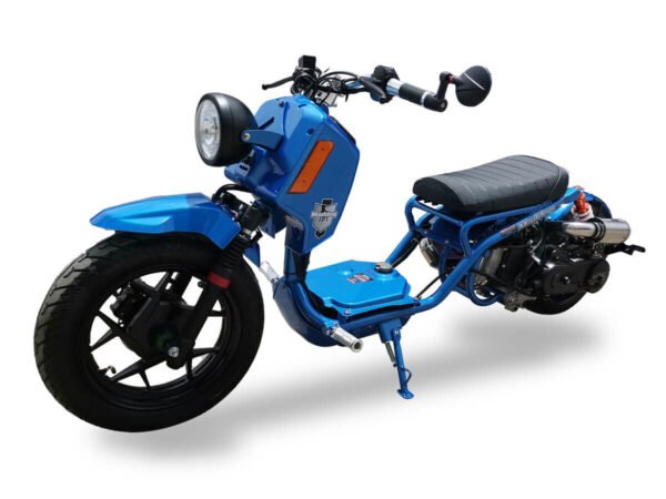 Maddog Gen V 50cc Street Scooter, Automatic, Front Disc Brake, 14 inch Aluminum Wheels, Digital Speedometer, LED Lights - Metallic White