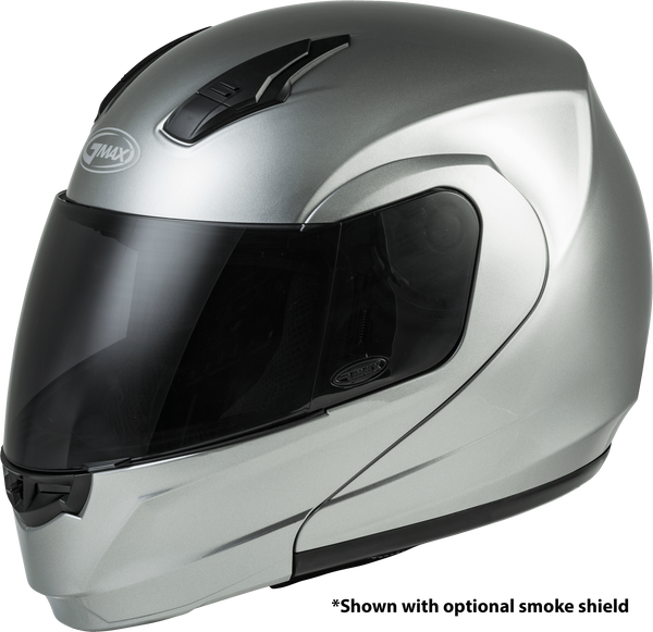 Md-04 Modular Helmet Metallic Silver 2x