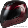 Md-04 Modular Helmet Wine Red Md