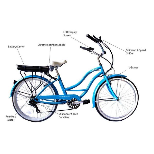 Micargi Bali 350W 48V Men’s Women's Electric Bike 26