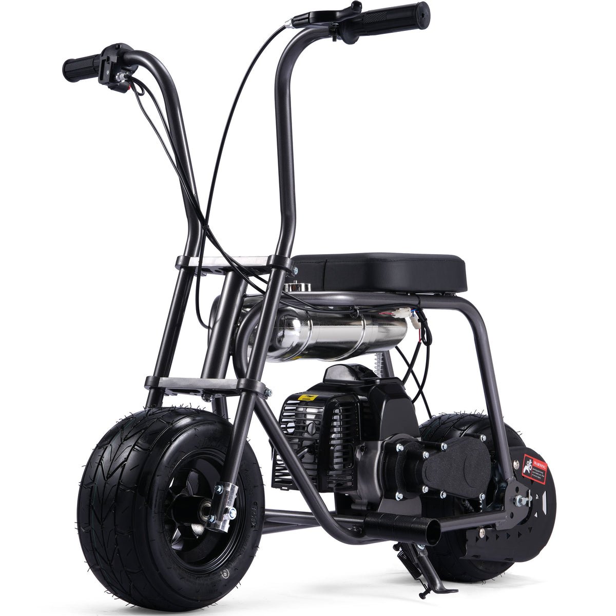 Micro 49cc 2-Stroke Gas Mini Bike - Black