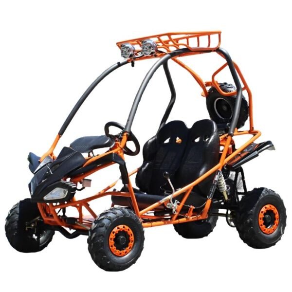 Mini Jaguar Kids Go Kart, 125cc engine with Electric Start, Automatic with Reverse, Ages 8 and up - Blue