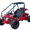 Mini Raptor 125cc Kids Gas Go Kart, Electric Start, Automatic with Reverse, Ages 8 and up - Red