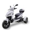 Mojo 50cc Street Trike, Automatic, Disc Brakes, Aluminum Wheels, Trunk and Windshield Included - Metallic Blue