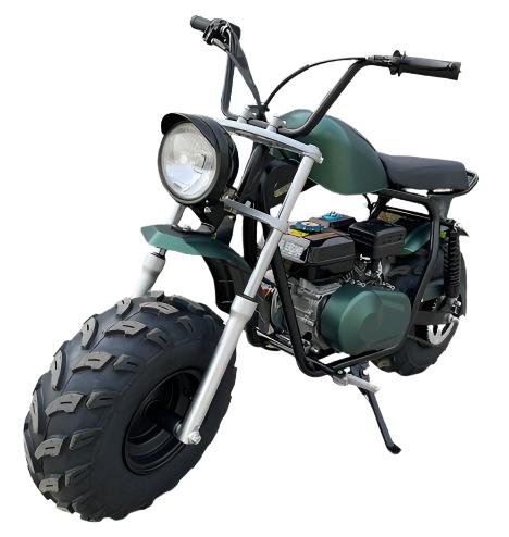Mudstar Gas Powered Mini Bike, 196cc 6.5hp 4-Stroke - Black