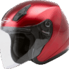 Of-17 Open-Face Helmet Candy Red 2x