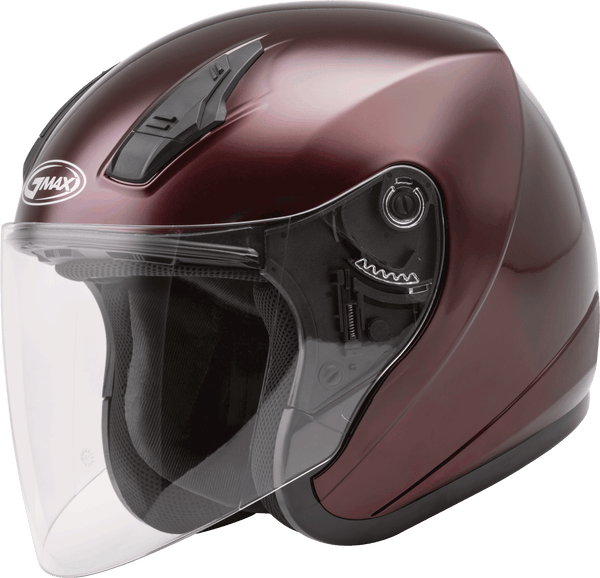 Of-17 Open-Face Helmet Wine Red 2x