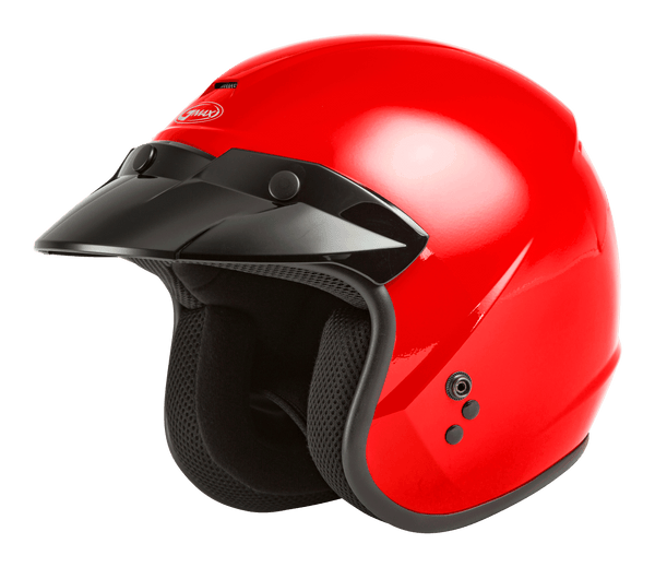 Of-2 Open-Face Helmet Red Lg