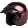 Of-2 Open-Face Helmet Wine Red 2x