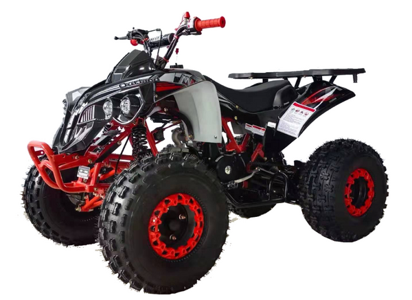 Outland Max 125cc Kids Sport ATV, 8-inch Wheels, Automatic with Reverse, Ages 12 and up - Red/Black