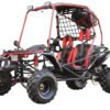 Pathfinder Mid-Size Kids Go Kart, 208cc 7.5hp Gas Engine, Electric Start, Torque Converter with Reverse, Ages 8 and up - Red