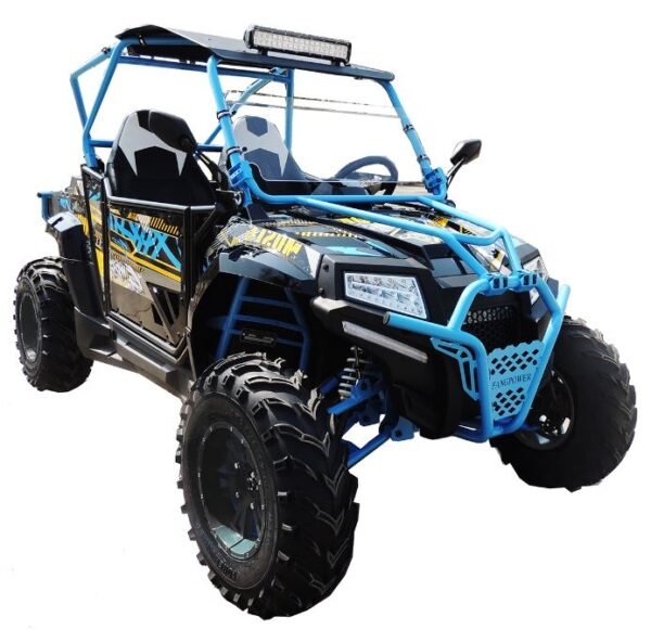 Predator 400FX UTV Side-by-Side, Electric Start, Shaft-Drive Automatic with Reverse, Ages 16 and up - Blue