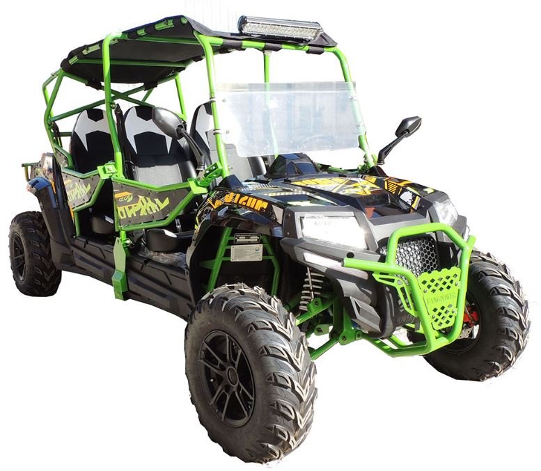 Predator 400XL 4-Seater UTV Side-by-Side, Electric Start, Shaft-Drive Automatic with Reverse, Ages 16 and up - Red