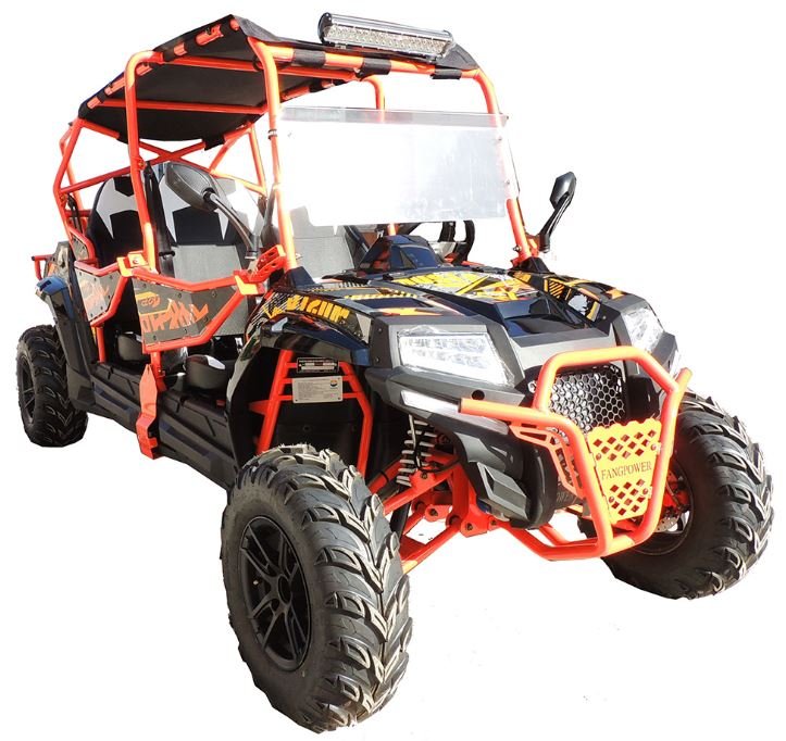 Predator 400XL 4-Seater UTV Side-by-Side, Electric Start, Shaft-Drive Automatic with Reverse, Ages 16 and up - Red