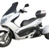 Q6 150cc Trike, Automatic Shifting, Full Wind Screen, Locking Trunk - Blue