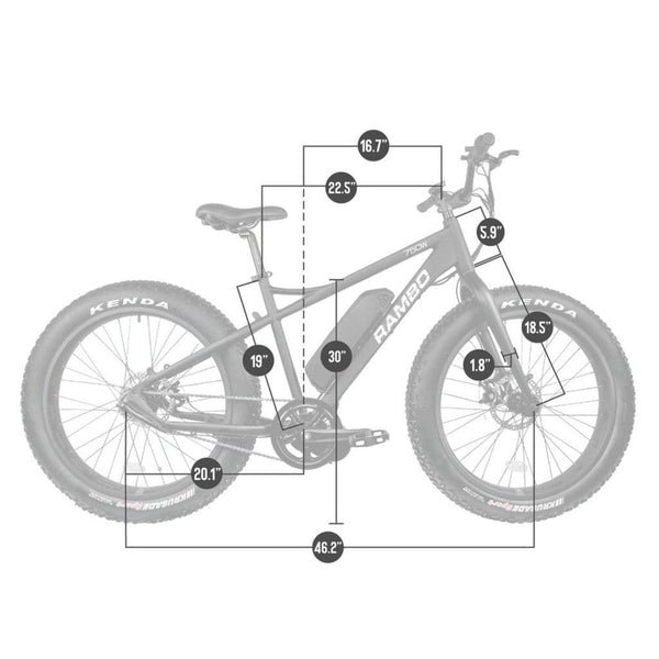 RAMBO The Savage 750W 48V Electric Mountain Bike Off-Road