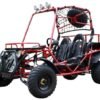 Rancher 200 Buggy Go Kart, Electric Start, Automatic with Reverse, 10-inch Steel Wheels, Ages 16 and up - Red