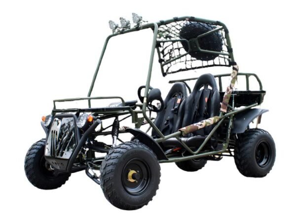 Rancher 200 Buggy Go Kart, Electric Start, Automatic with Reverse, 10-inch Steel Wheels, Ages 16 and up - Red