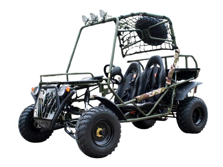 Rancher 200 Buggy Go Kart, Electric Start, Automatic with Reverse, 10-inch Steel Wheels, Ages 16 and up - Red