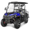 Rover 300 Gas Golf Cart, Electronic Fuel Injection, Automatic with Reverse, Deluxe Alloy Wheels, Windshield Included - Blue