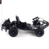 Sandman Kids Gas Powered Go Kart, 49cc 2-Stroke, Rear Suspension, Ages 4-6 - Black