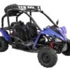 Shark 125cc Mid-Size Kids Go Kart, Electric Start, 3-Speed Semi-Automatic with Reverse, Ages 12 and up - Blue