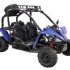 Shark 125cc Mid-Size Kids Go Kart, Electric Start, 3-Speed Semi-Automatic with Reverse, Ages 12 and up - Blue