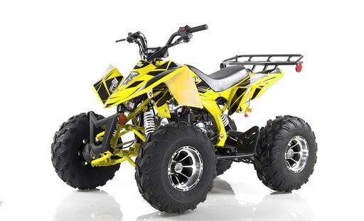Sniper DLX 125cc Sport ATV, Fully-Automatic with Reverse, Deluxe Alloy Wheels, Ages 12 and up - Red